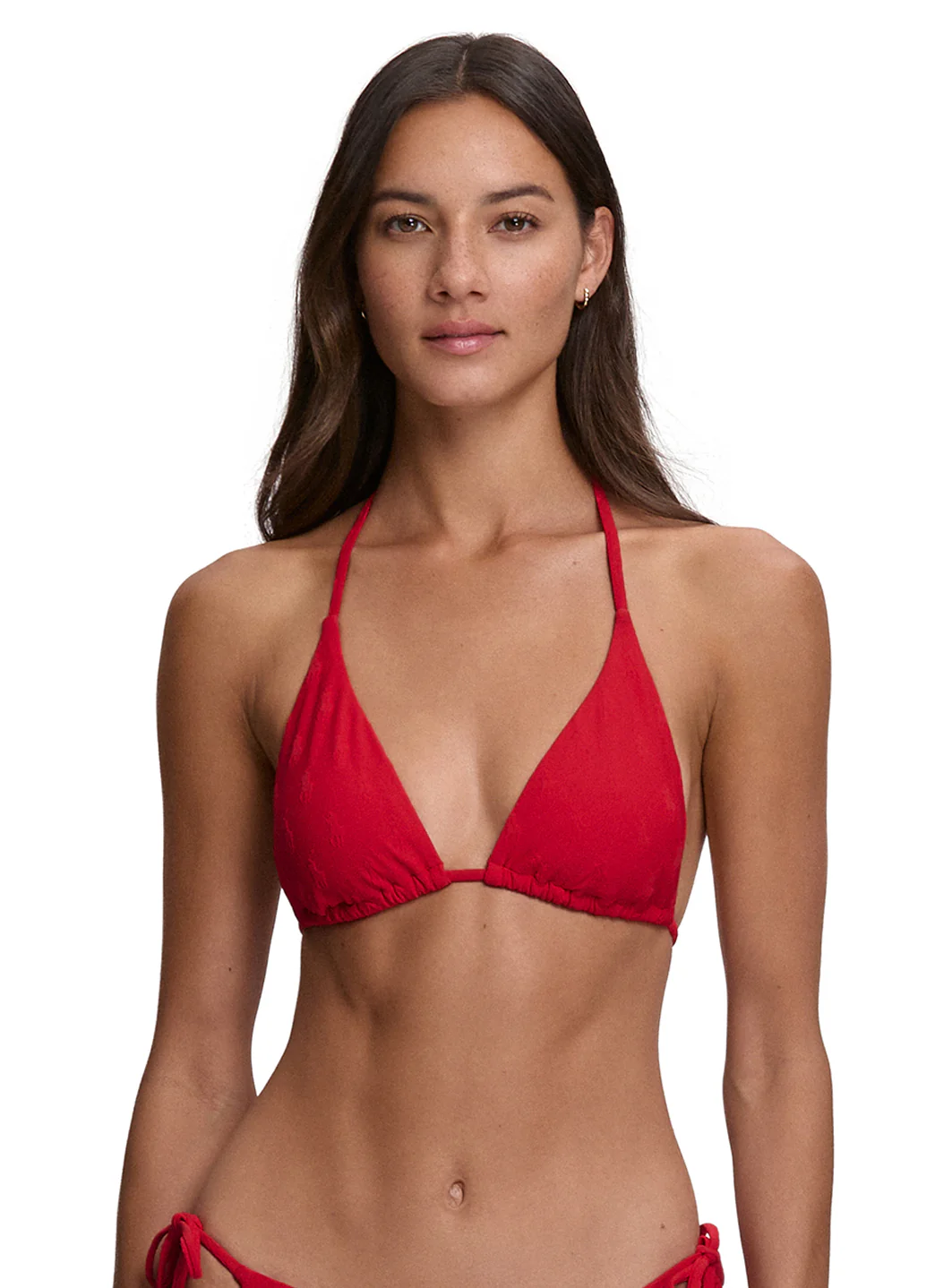 Polo Ralph Lauren Women's Logo Jacquard Ricky Slider Triangle Bikini Top - Image 3