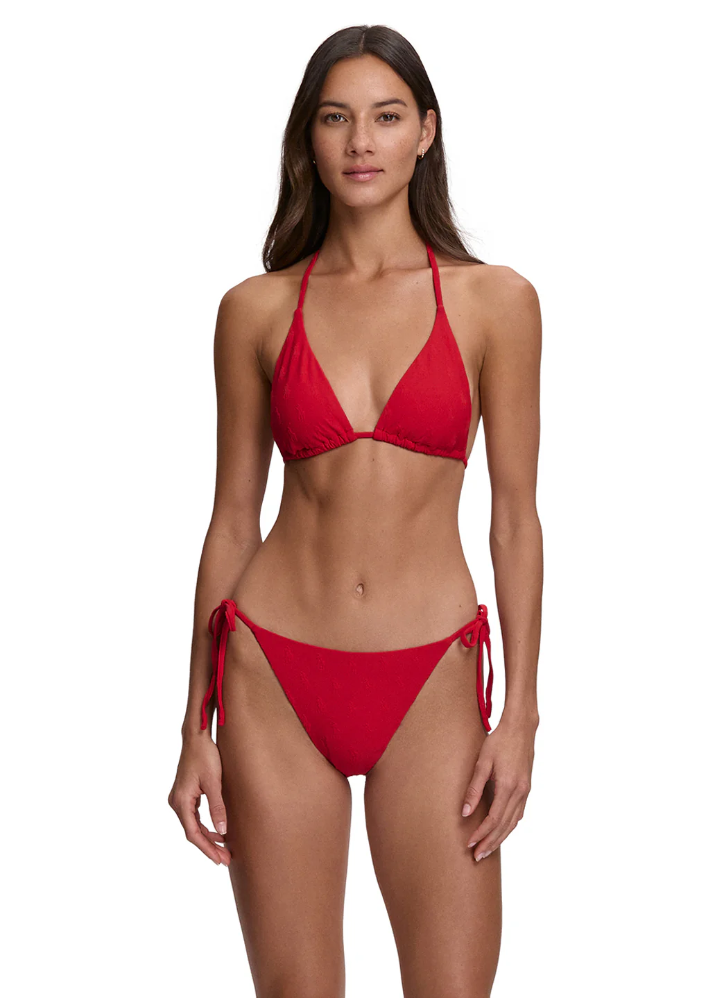 Polo Ralph Lauren Women's Logo Jacquard Ricky Slider Triangle Bikini Top - Image 6