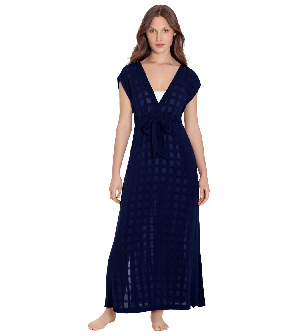 Polo Ralph Lauren Women's Plaid Beachwear Plunge Maxi Dress - Image 6