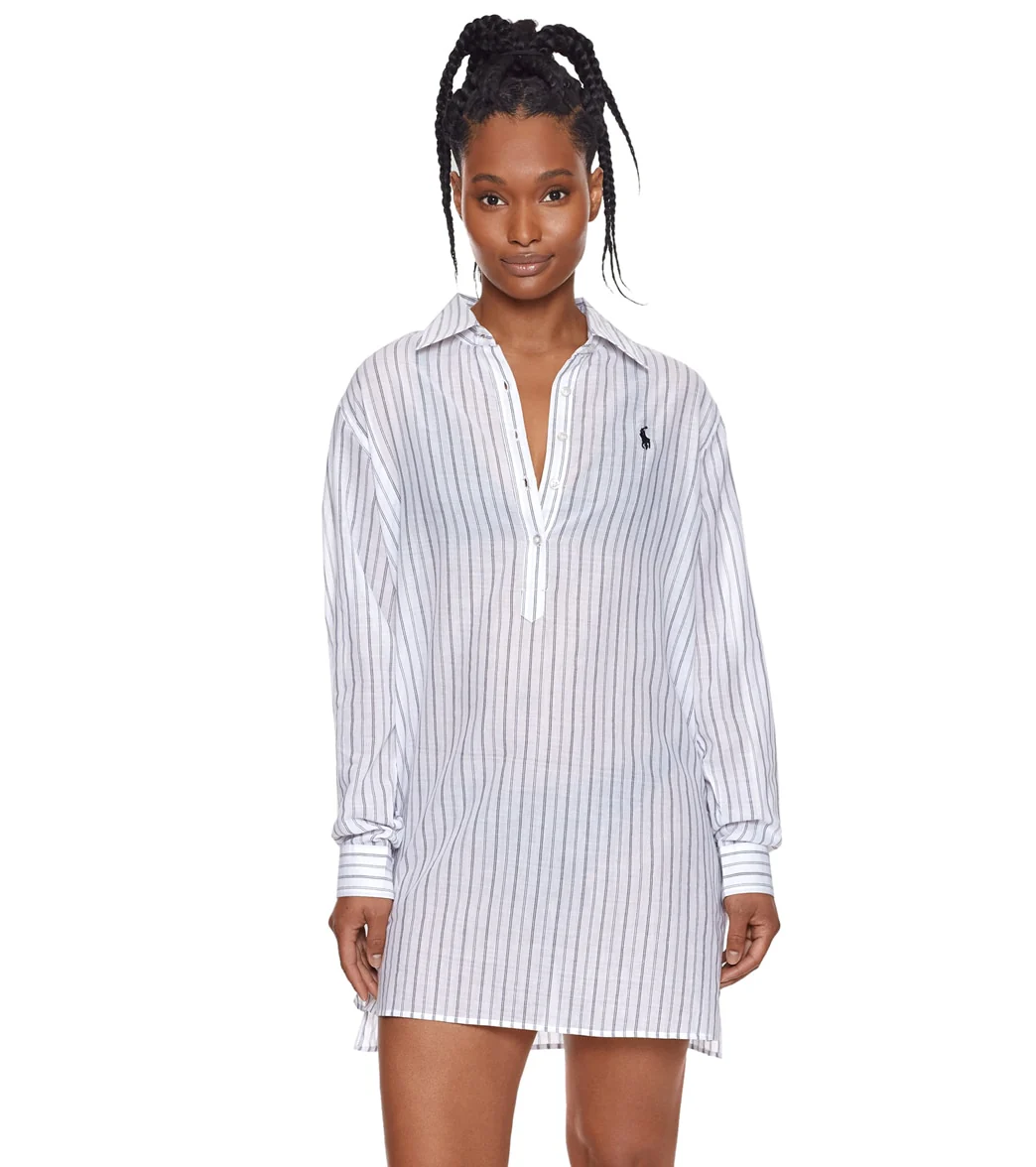Polo Ralph Lauren Women's Polo Swim Popover Shirt - Image 6