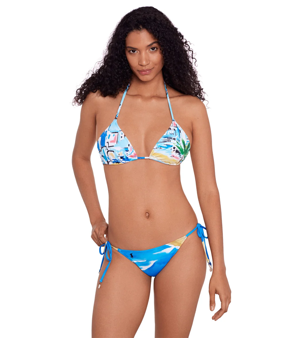 Polo Ralph Lauren Women's Riviera Scenic Ricky Slider Triangle Bikini Top - Image 4