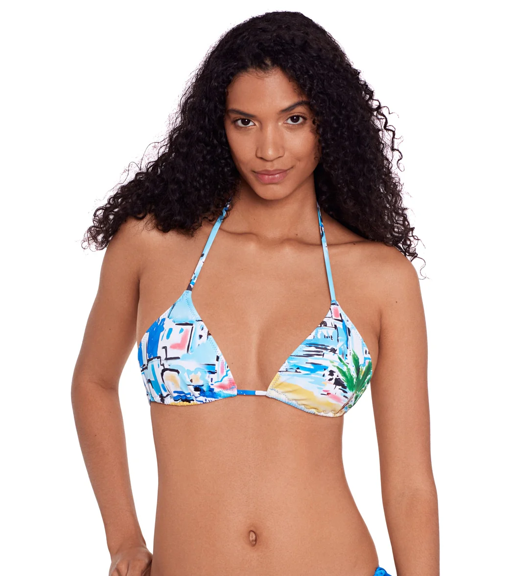 Polo Ralph Lauren Women's Riviera Scenic Ricky Slider Triangle Bikini Top - Image 7