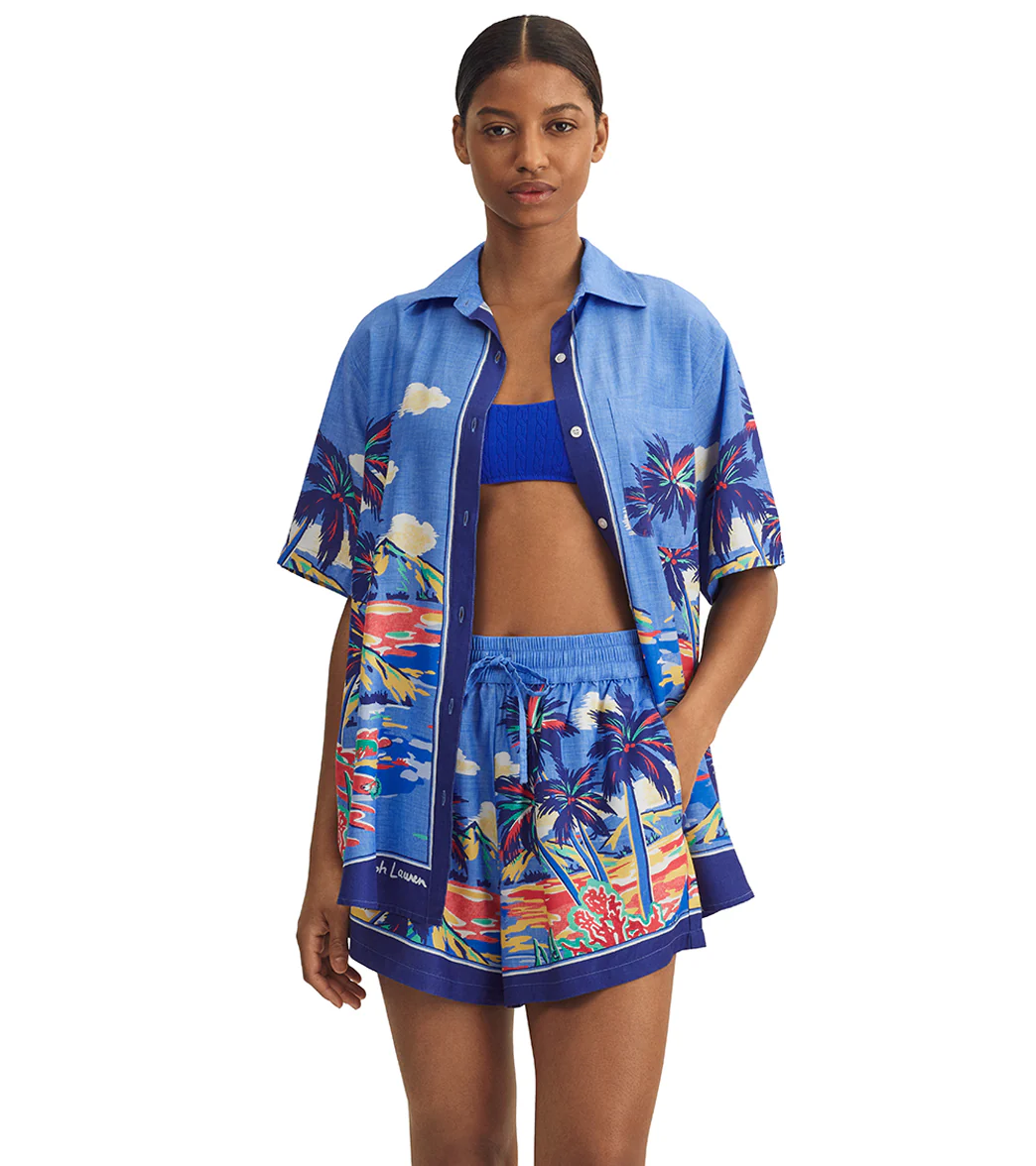 Polo Ralph Lauren Women's Scenic Short Sleeve & Short Set - Image 6