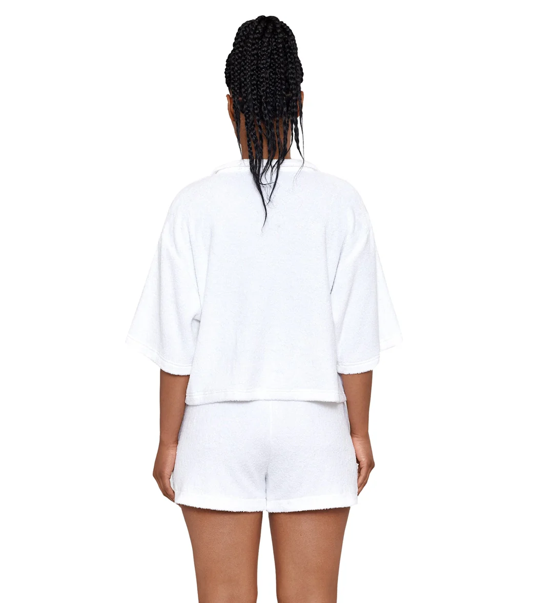 Polo Ralph Lauren Women's Terry Beachwear Polo Shirt and Short Set - Image 3
