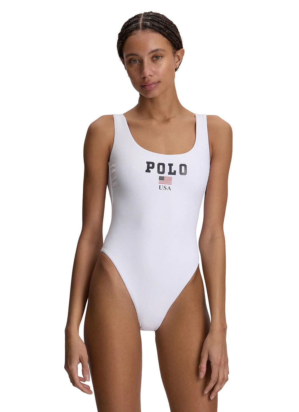 Polo Ralph Lauren Women's USA Logo Scoop Tank One Piece Swimsuit - Image 3