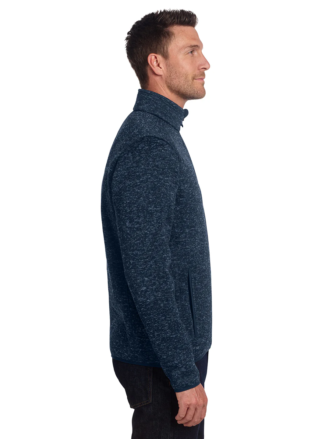 Port Authority Men's Sweater Fleece Jacket - Image 10
