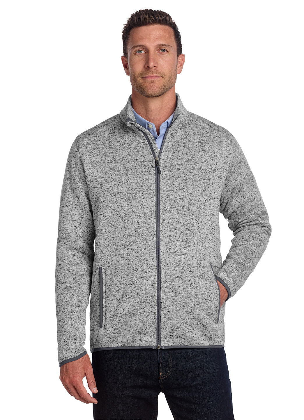 Port Authority Men's Sweater Fleece Jacket - Image 16