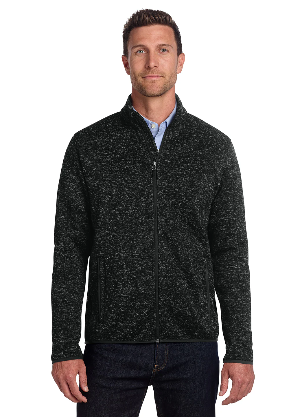 Port Authority Men's Sweater Fleece Jacket - Image 24