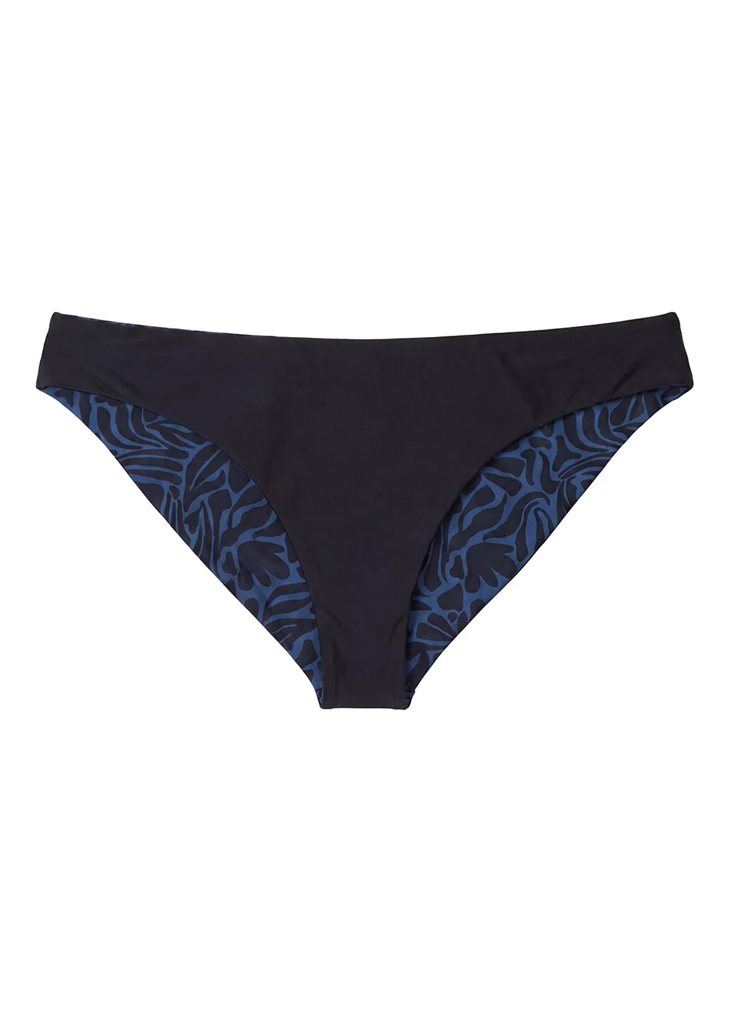 prAna Women's Mallorca Black Seaweed Reversible Bikini Bottom - Image 7