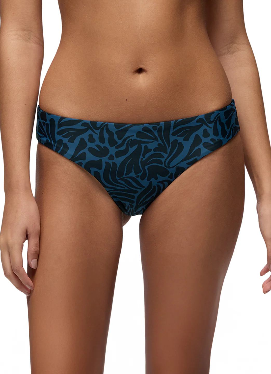 prAna Women's Mallorca Black Seaweed Reversible Bikini Bottom - Image 9