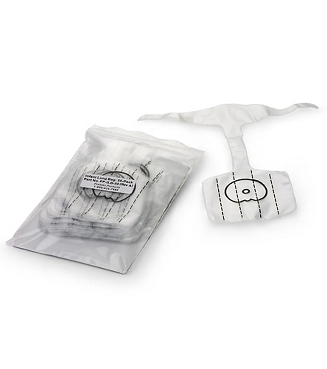 Prestan Professional Infant Face-Shield Lung-Bags 10 Pack