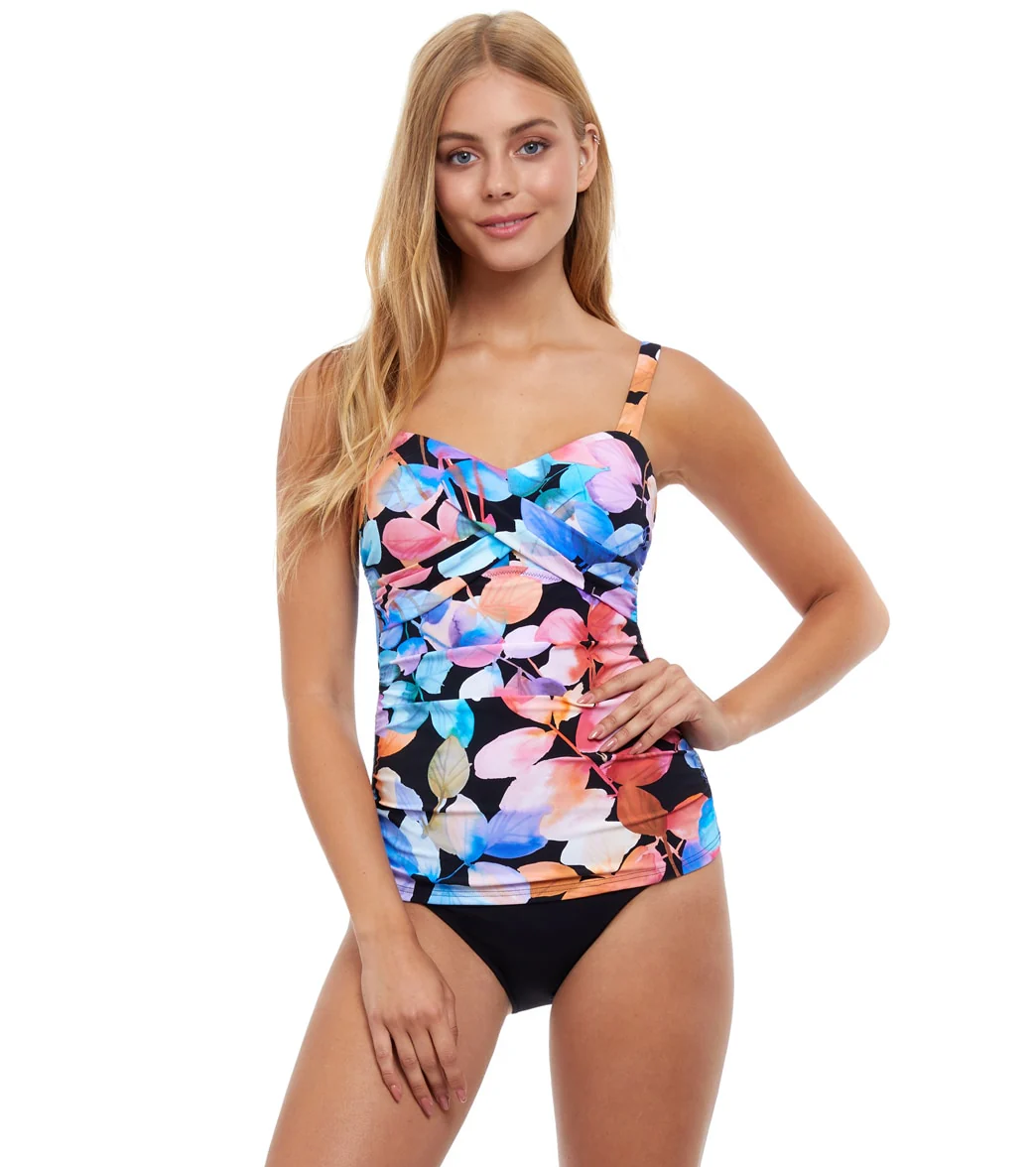 Profile by Gottex Woman's Color Rush Tankini Top (D Cup)