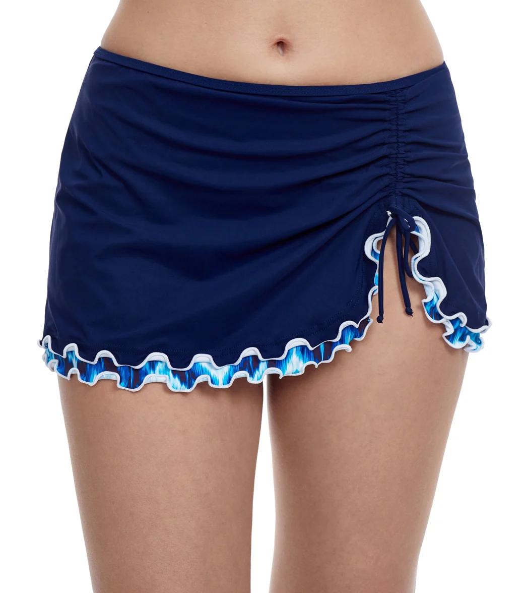 Profile by Gottex Women's Ocean Side Shirred Swim Skirt