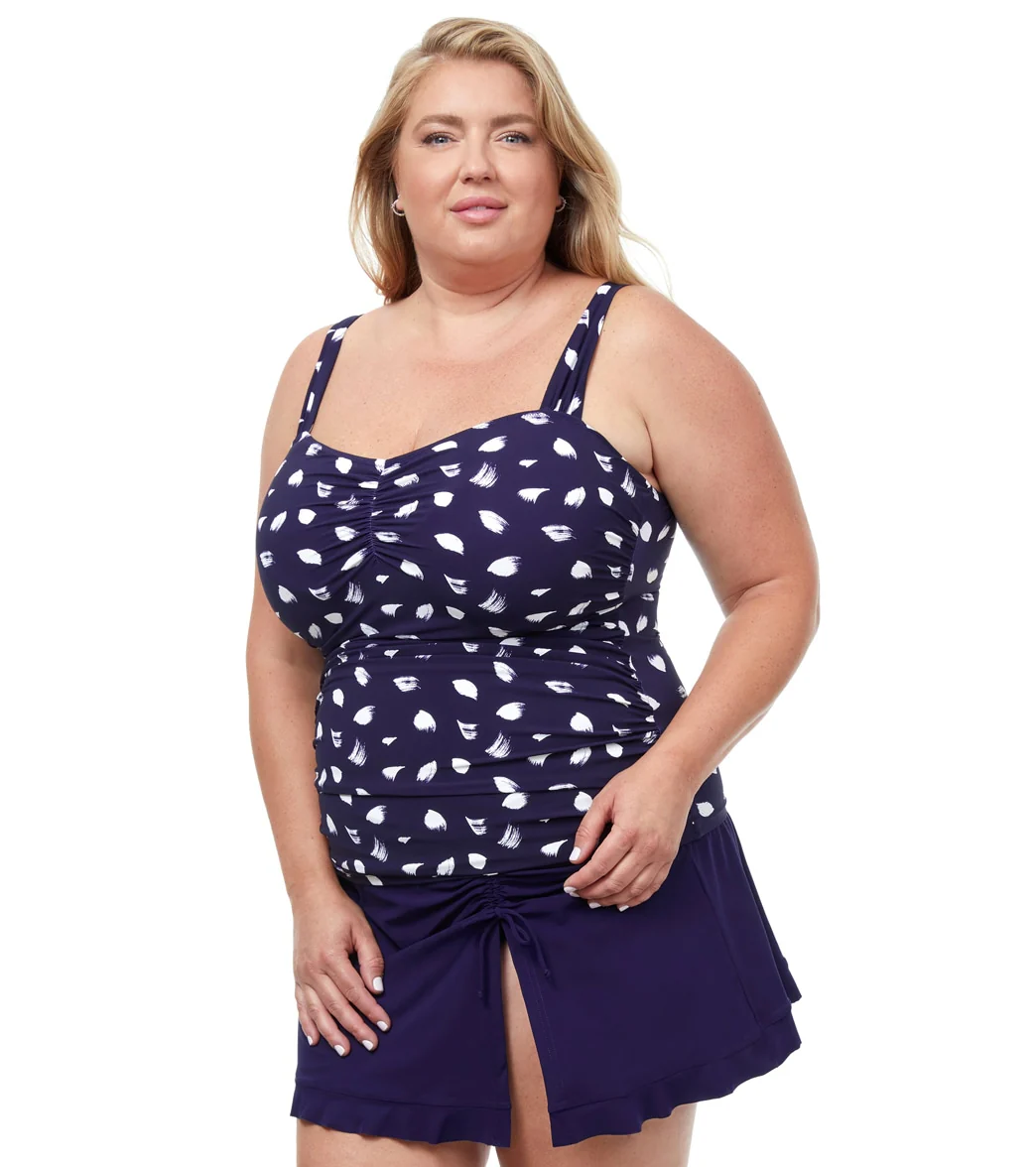 Profile by Gottex Women's Plus Size Light As A Feather Tankini Top - Image 2