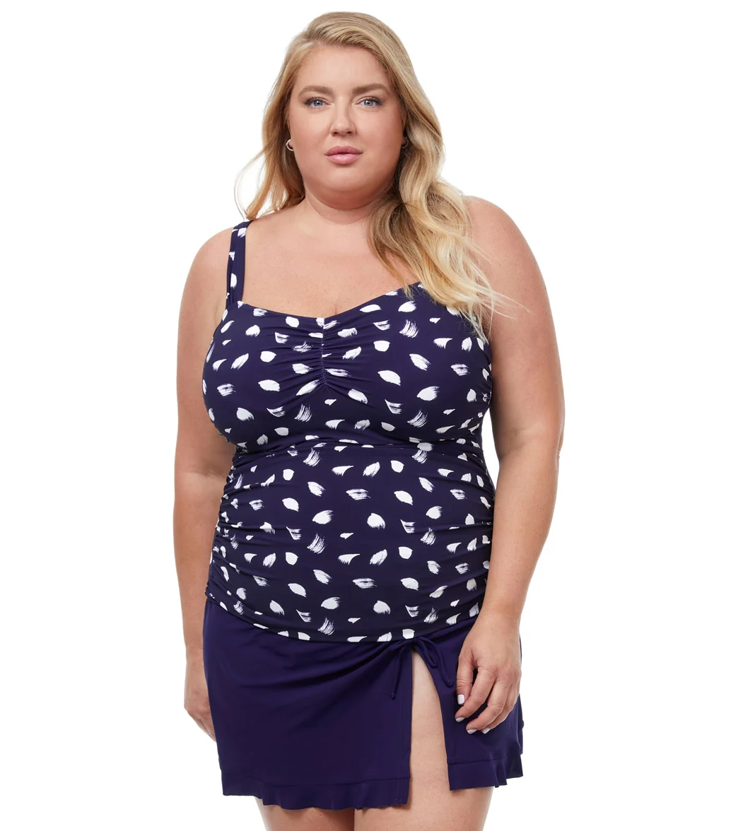 Profile by Gottex Women's Plus Size Light As A Feather Tankini Top - Image 6
