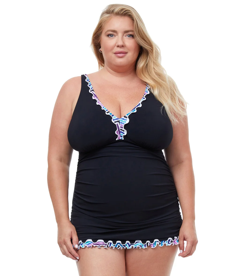 Profile by Gottex Women's Plus Size Tempo Swim Dress - Image 5