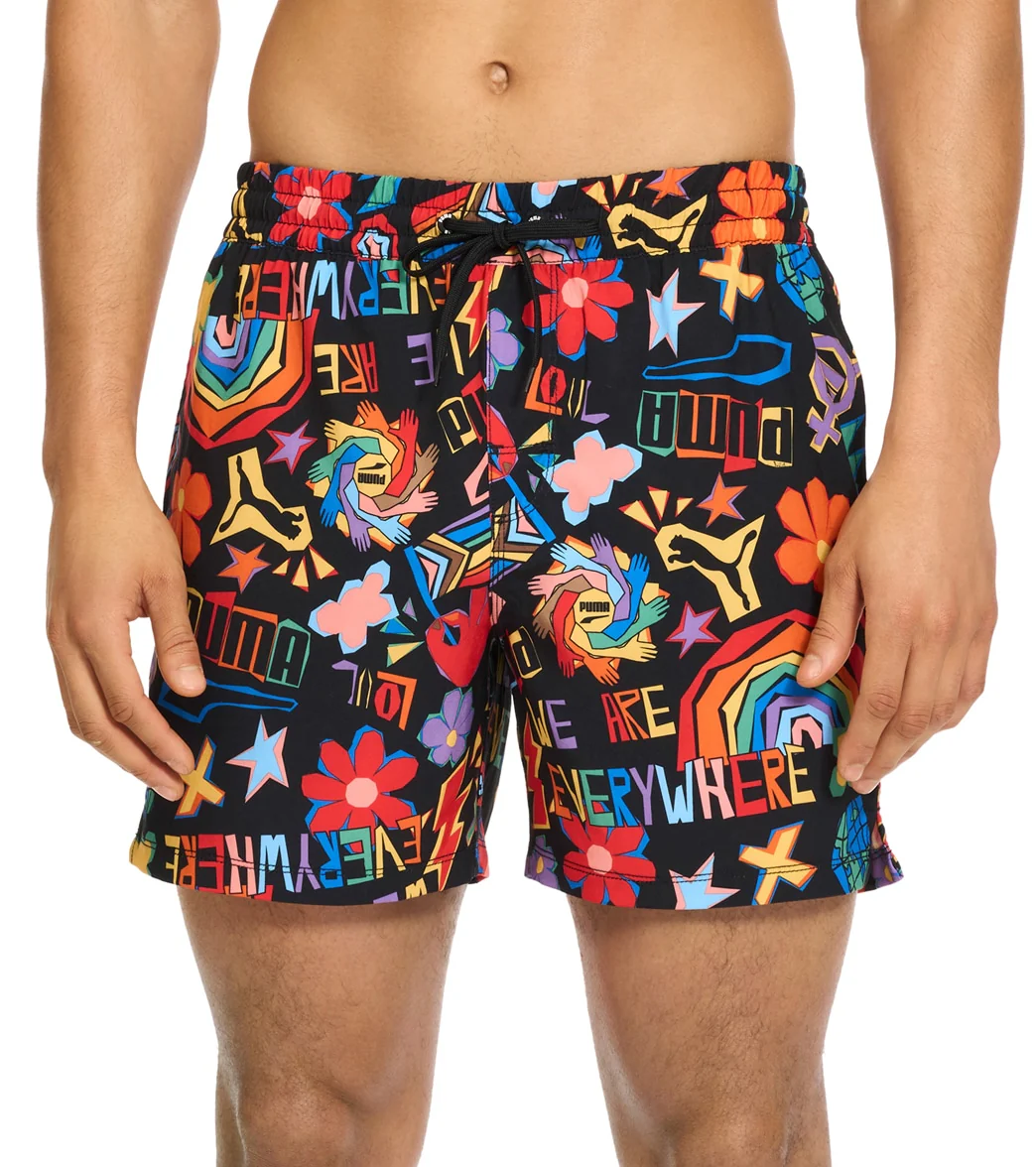 Puma Men's 5.5" Pride Swim Trunks - Image 7