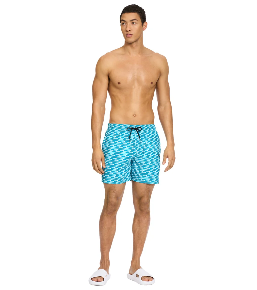 Puma Men's 5.5" Quickdry Printed Swim Trunks - Image 3