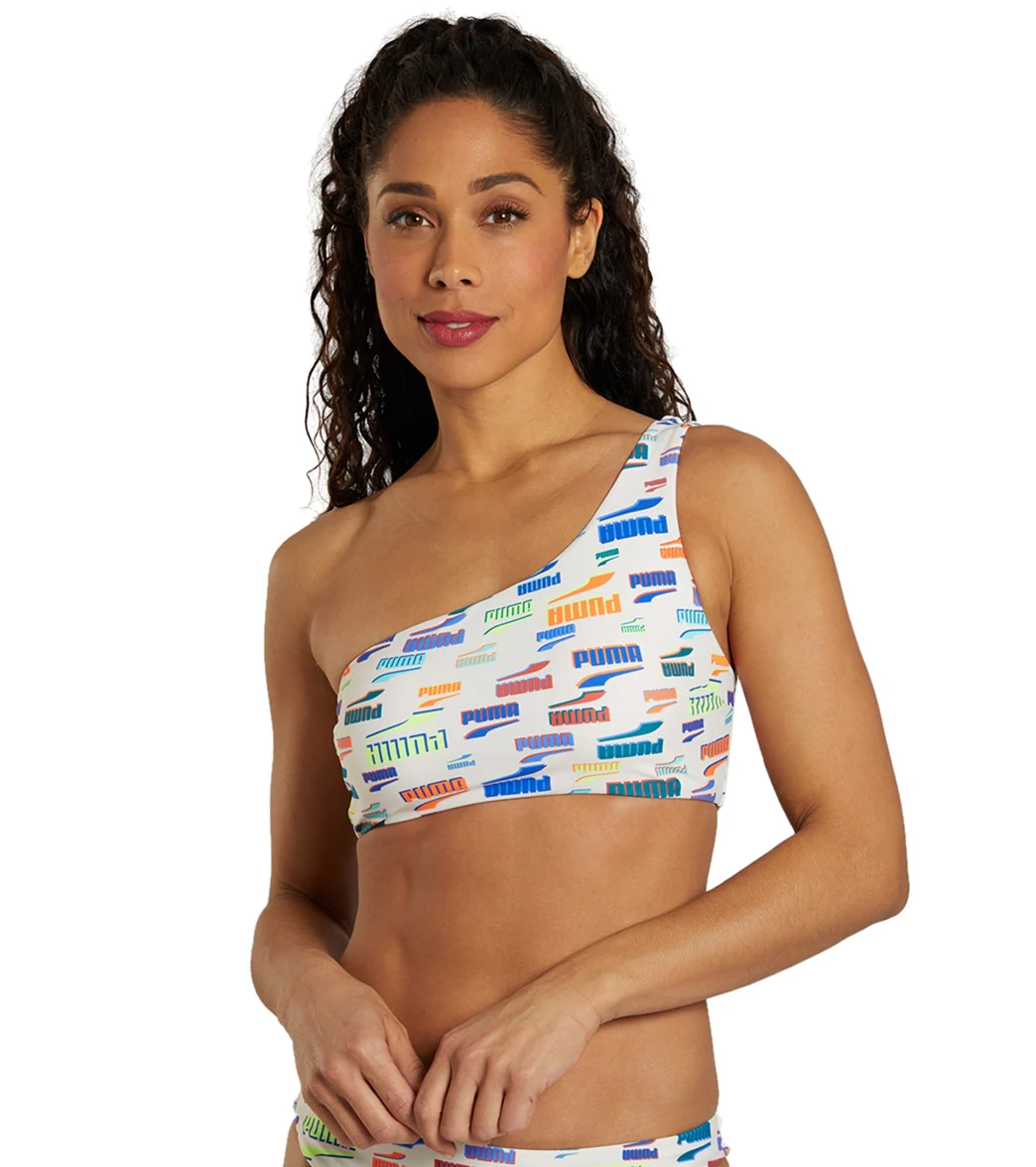 Puma Women's One Shoulder Bikini Top - Image 6