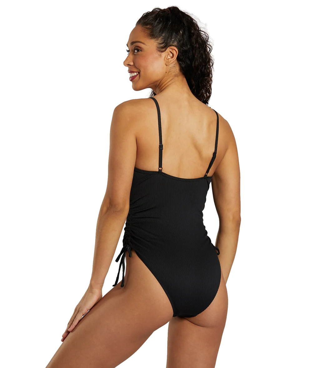 Puma Women's Ruched Side One Piece Swimsuit - Image 9