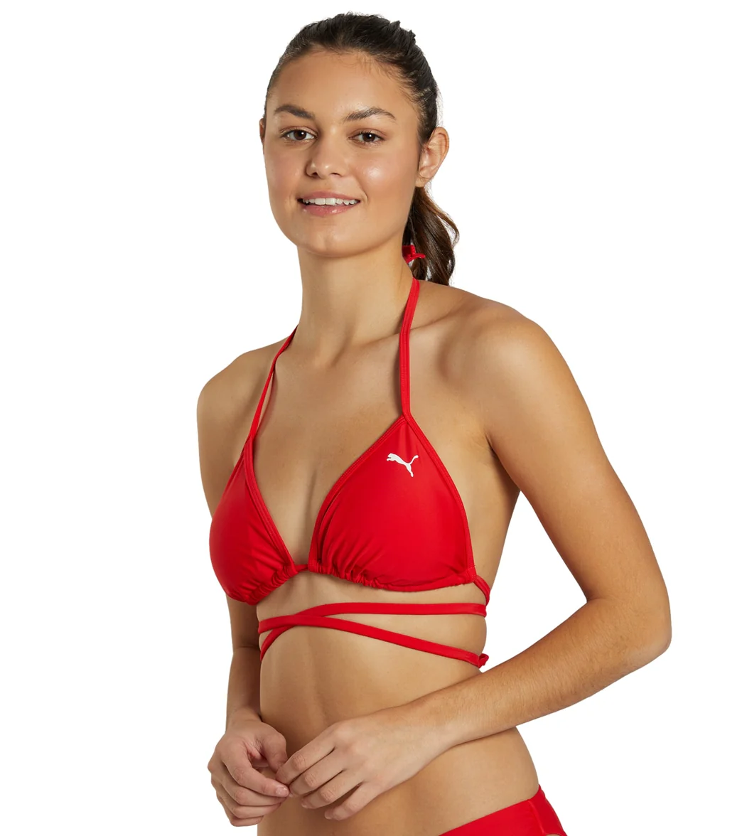 Puma Women's Wrap Triangle Bikini Top - Image 16