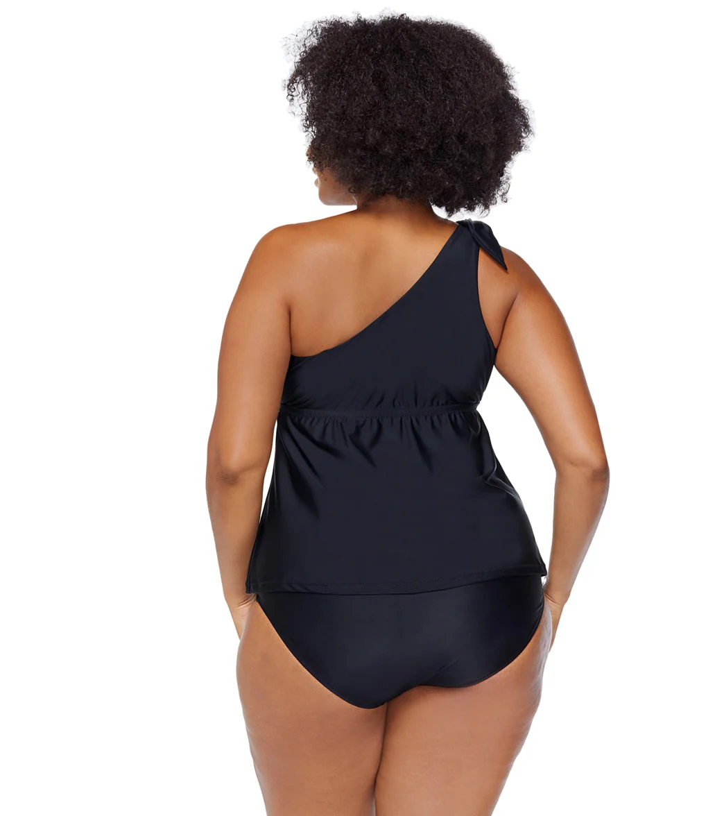 Raisins Women's Atlantic Solids Marita Plus Size Tankini Top - Image 2