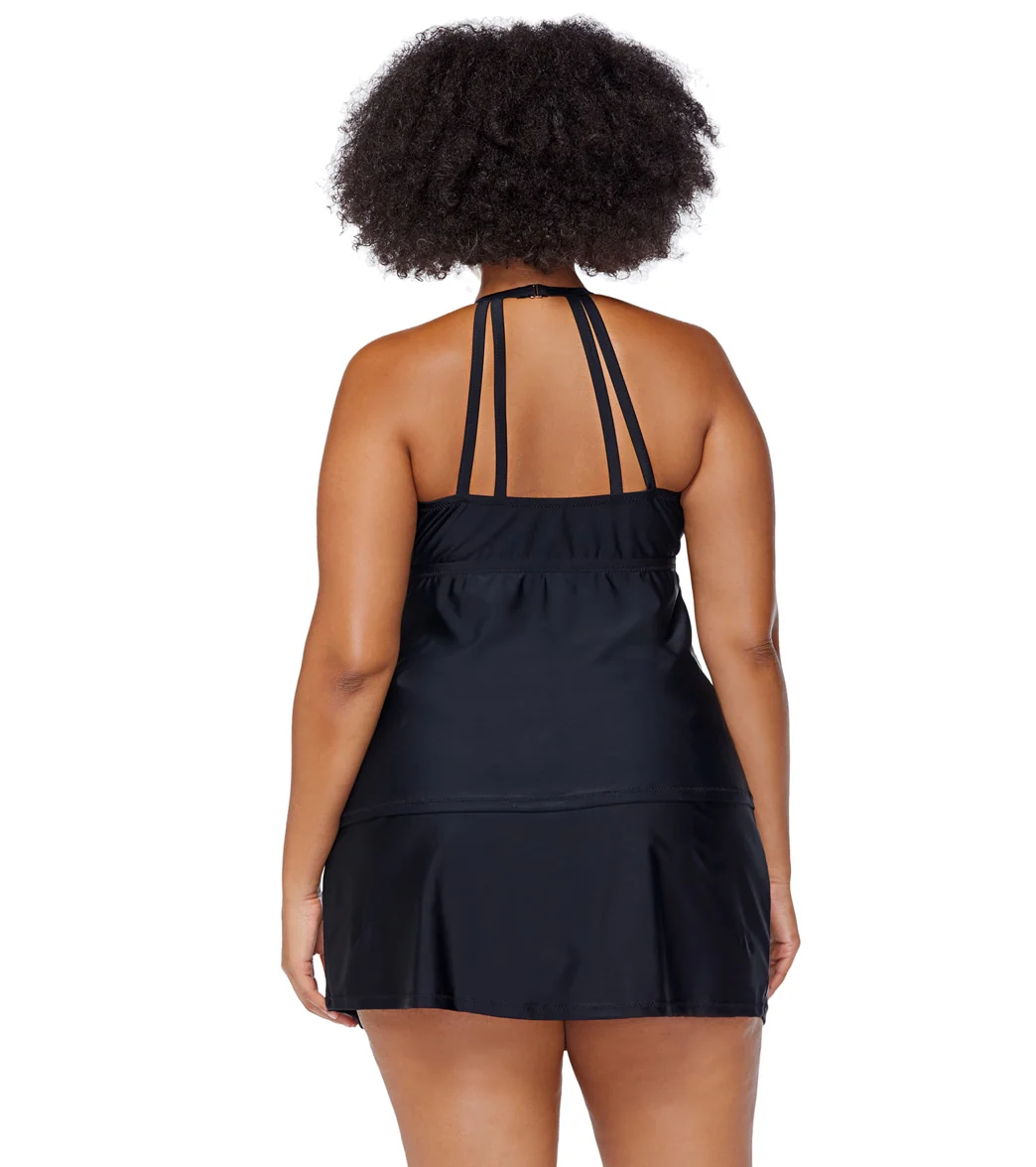 Raisins Women's Atlantic Solids Rosalie Plus Size Tankini Top - Image 2