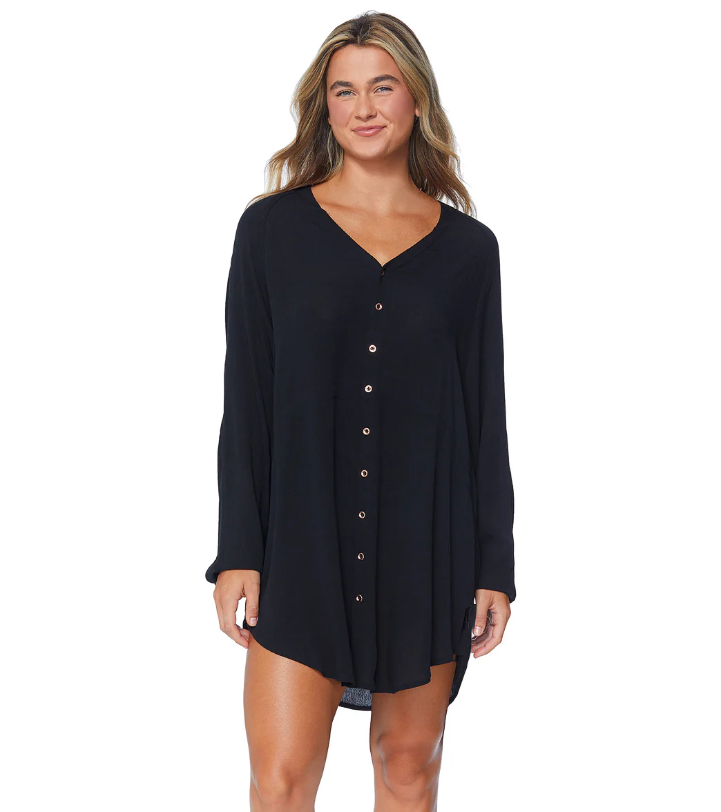 Raisins Women's Belize Beach Cover Up Shirt Dress - Image 11