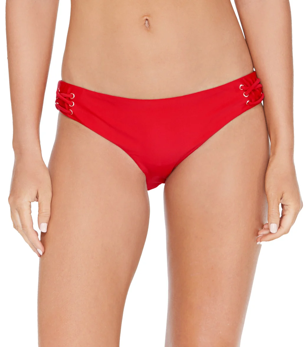 Raisins Women's Bermuda Solids Lace Up Bikini Bottom - Image 6