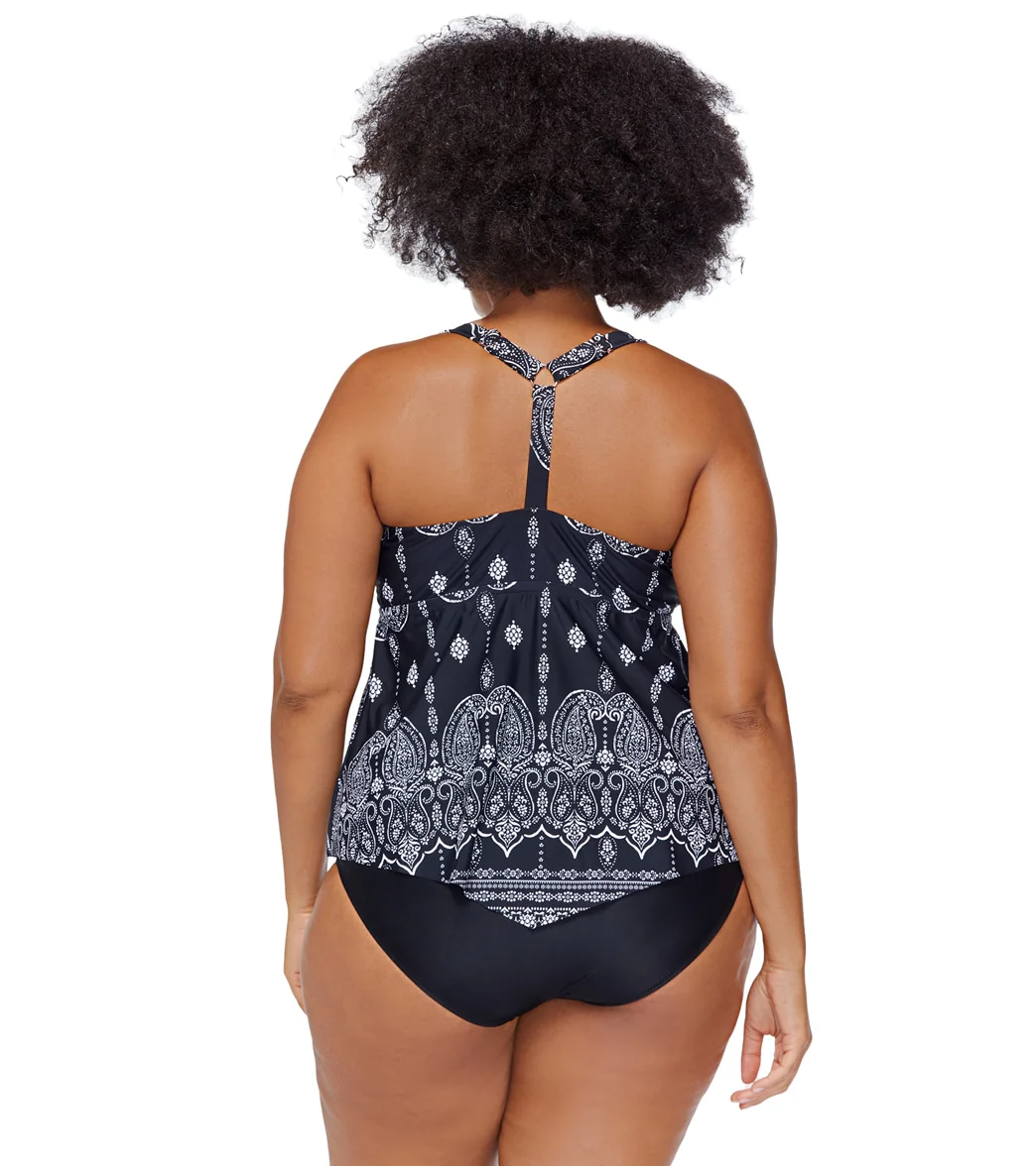 Raisins Women's Best Day Ever Trinidad Plus Size Tankini Top - Image 2