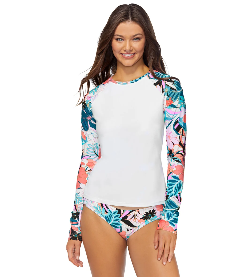 Raisins Women's Bondi Back Zip Long Sleeve UPF 50 Rash Guard