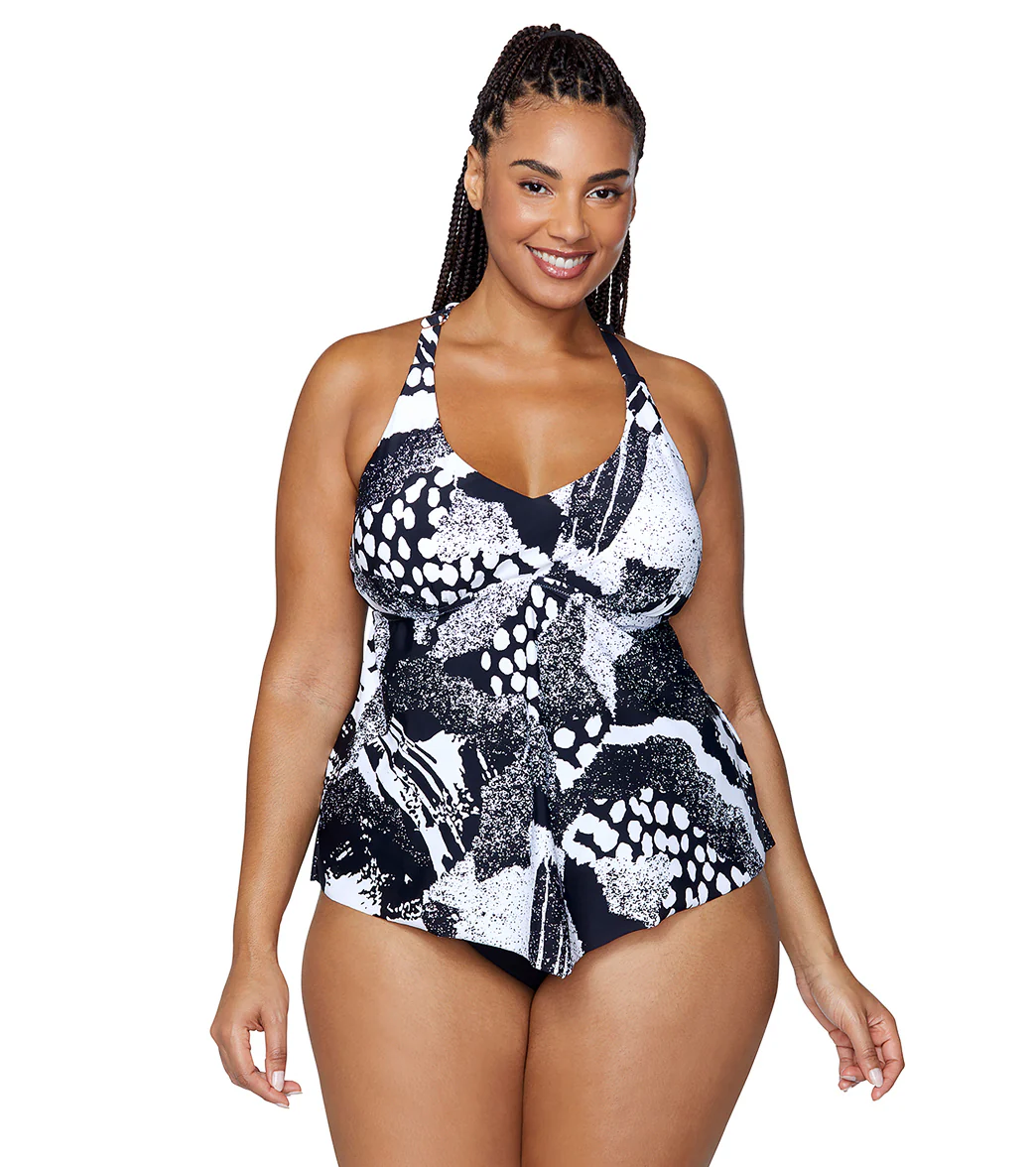 Raisins Women's Diamondhead Aviva Plus Size Tankini Top - Image 5