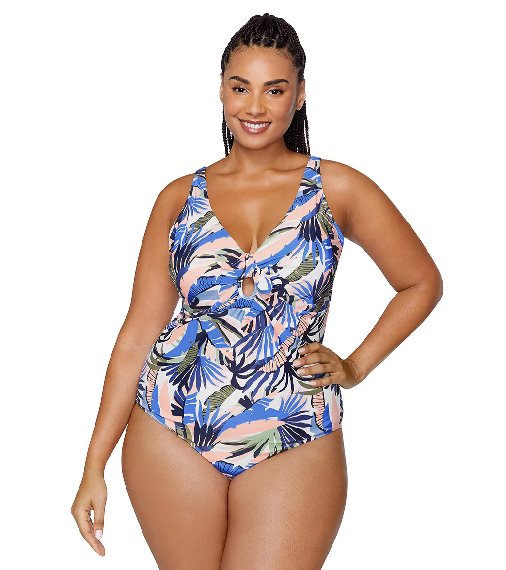 Raisins Women's Paraiso Palms Muna Plus Size One Piece Swimsuit - Image 6