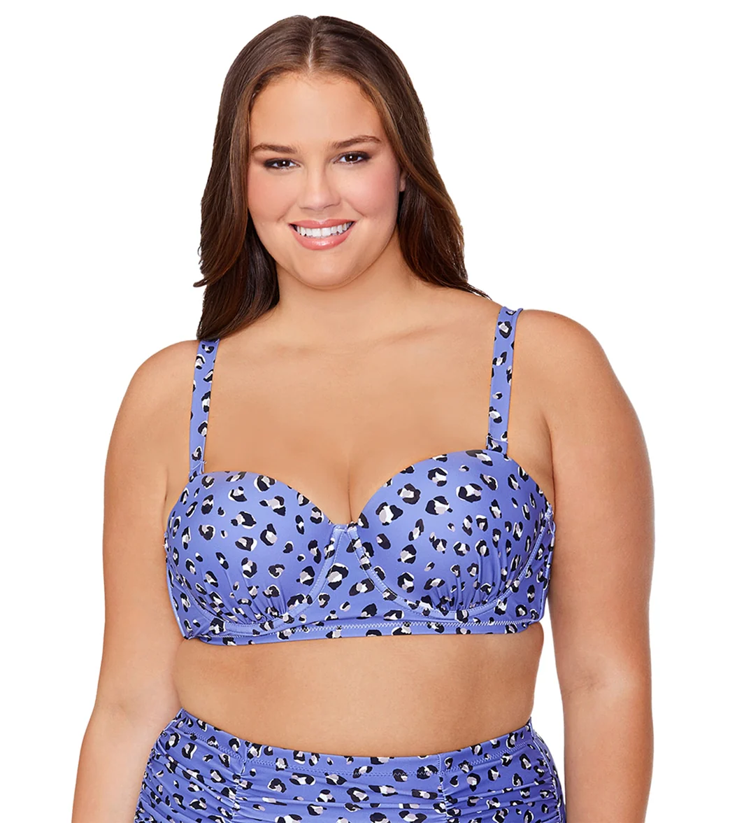 Raisins Women's Plus Size Caliente Lush Bikini Top