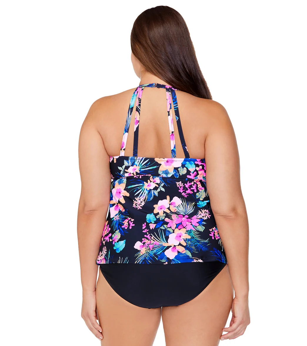 Raisins Women's Plus Size Freshwater Rosalie Poolside Tankini Top - Image 2