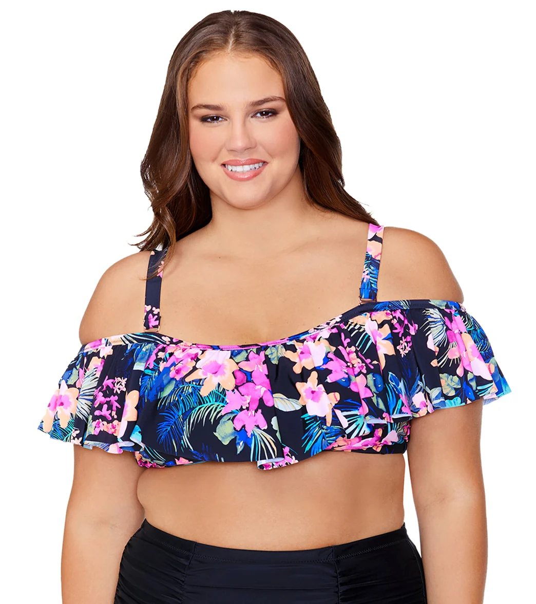 Raisins Women's Plus Size Freshwater Tortuga Bikini Top - Image 7