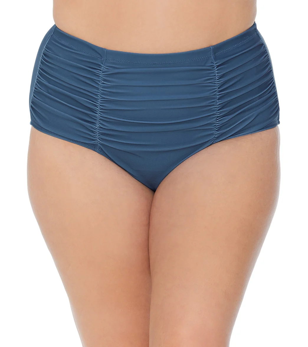 Raisins Women's Plus Size Indio Solids Costa High Waisted Bikini Bottom - Image 11