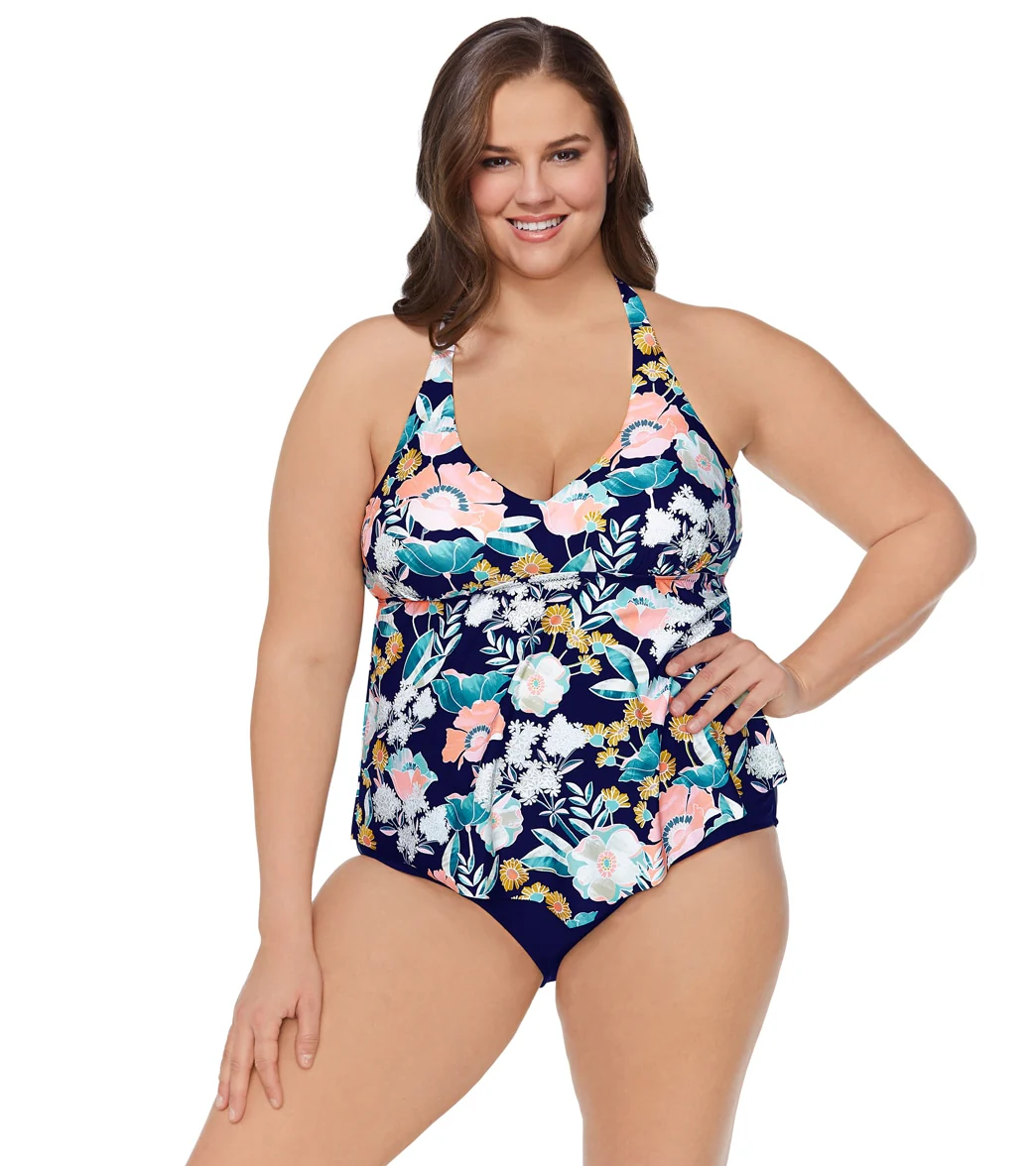 Raisins Women's Plus Size Indio Solids Costa High Waisted Bikini Bottom - Image 3