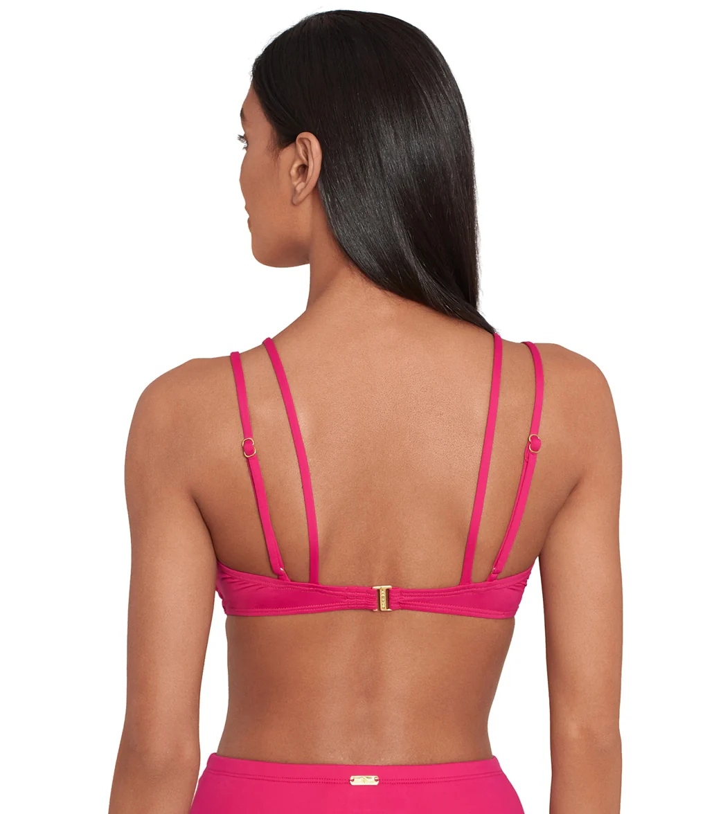Ralph Lauren Women's Beach Club Solids Double Strap Twist Bikini Top - Image 3