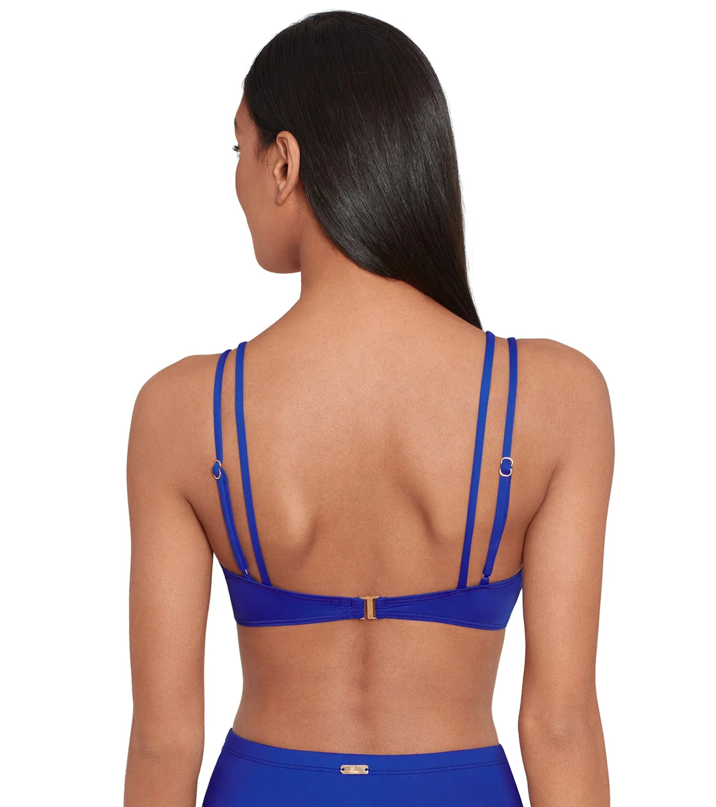 Ralph Lauren Women's Beach Club Solids Double Strap Twist Bikini Top - Image 8
