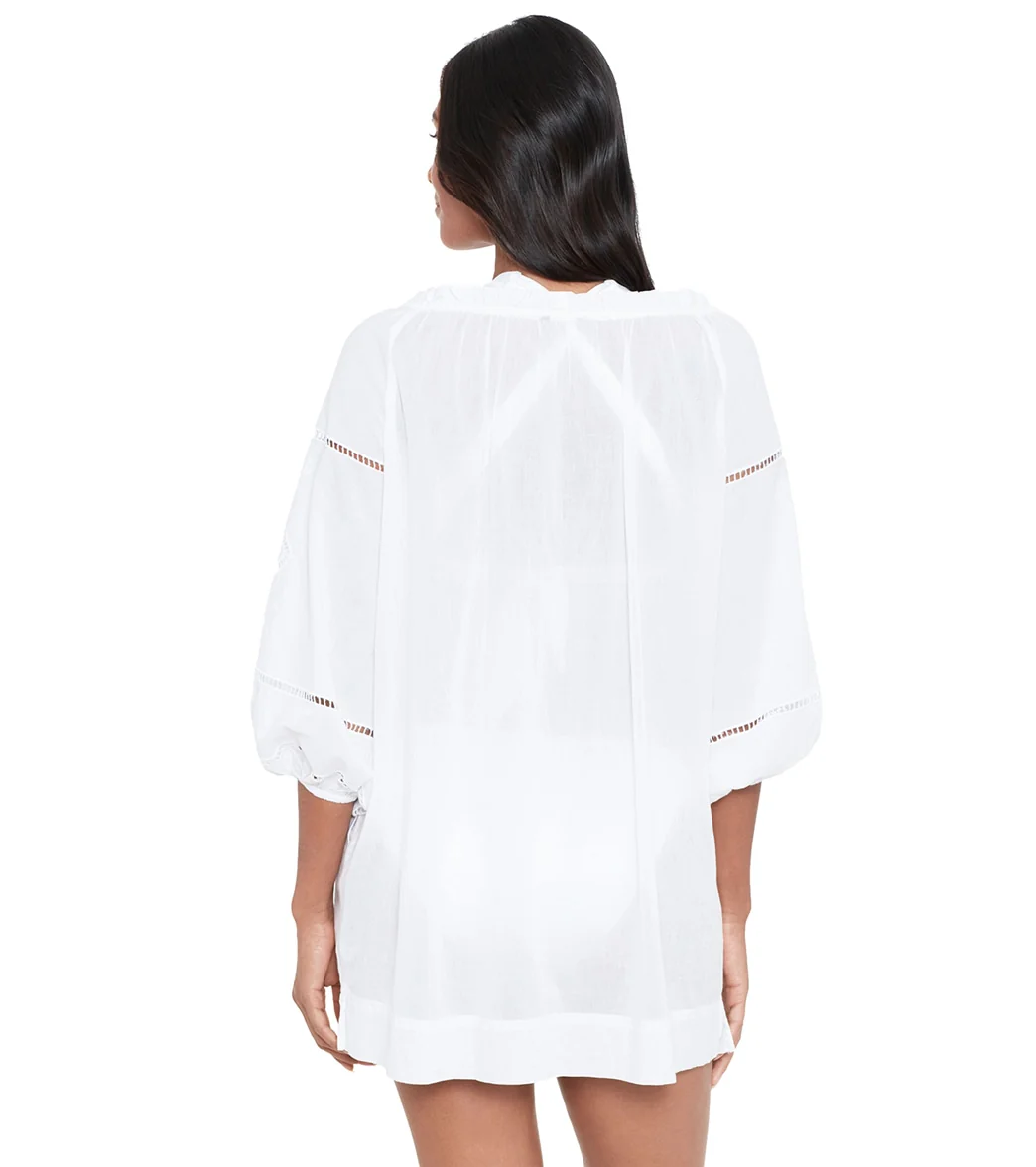 Ralph Lauren Women's Beach Club Solids Embroidered Cover Up Dress - Image 3