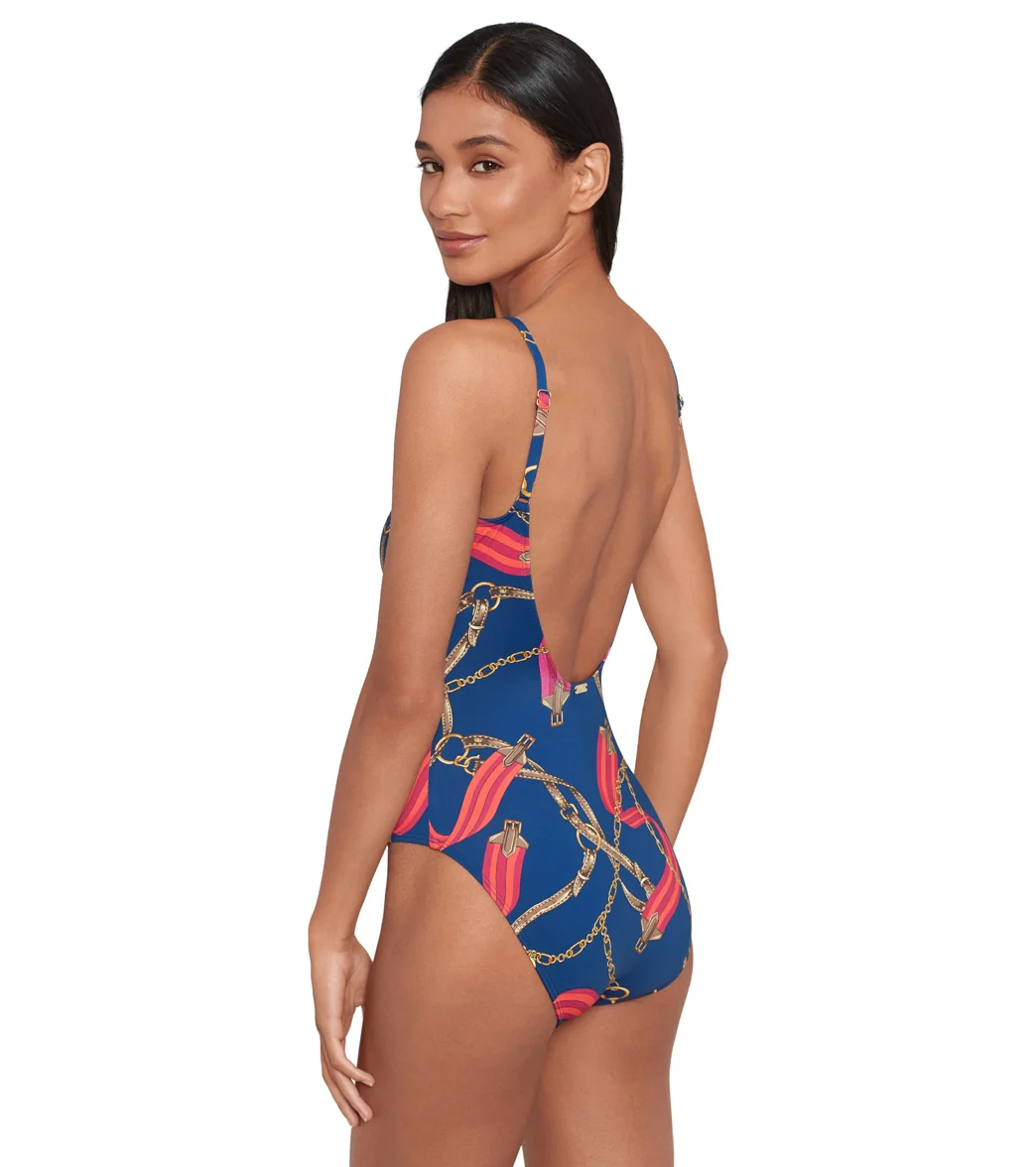 Ralph Lauren Women's Bridle Path Lingerie Ring One Piece Swimsuit - Image 2