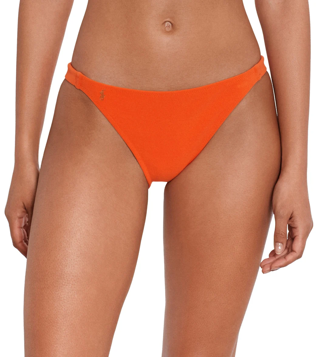 Ralph Lauren Women's Terry Side Tab Devin Hipster Bikini Bottom