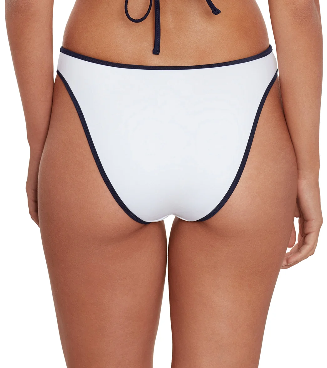 Ralph Lauren Women's Tipped Solids High Leg Scoop Hipster Bikini Bottom - Image 3