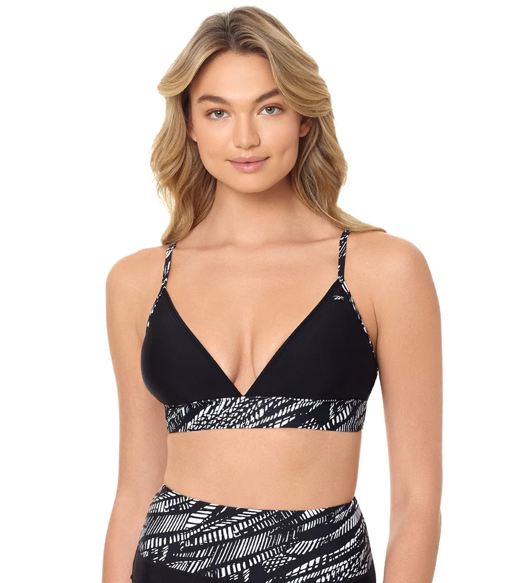 Reebok Women's Texture Tracks Bikini Top - Image 9