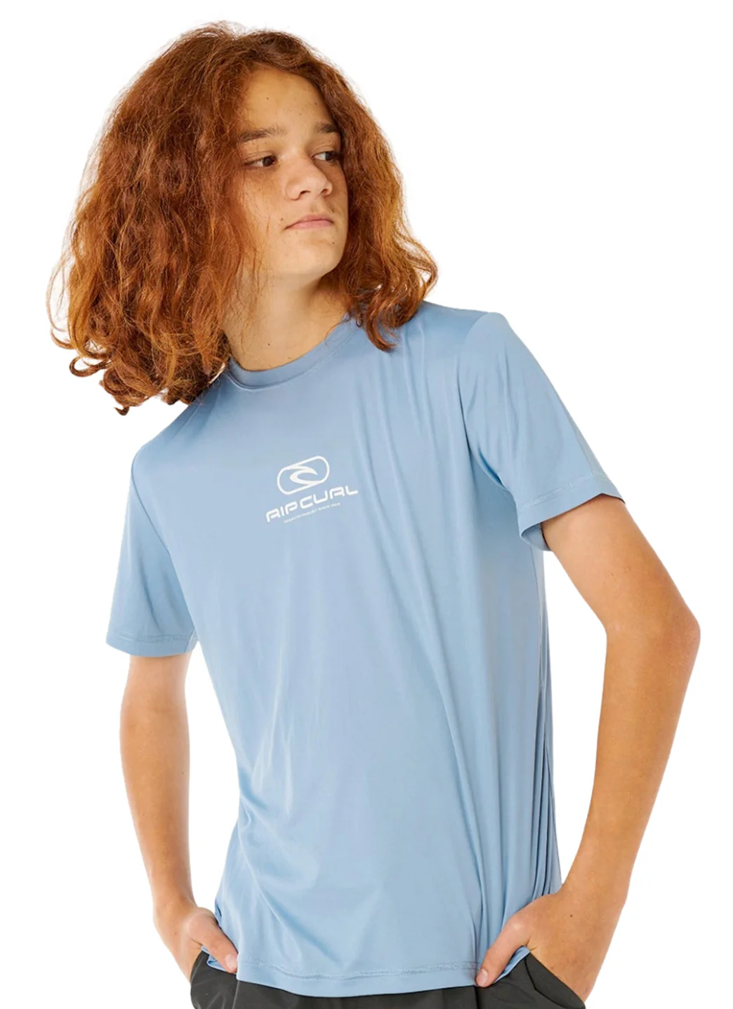 Rip Curl Boys' Icons Surflite UPF 50+ Short Sleeve Rash Guard (Big Kid)
