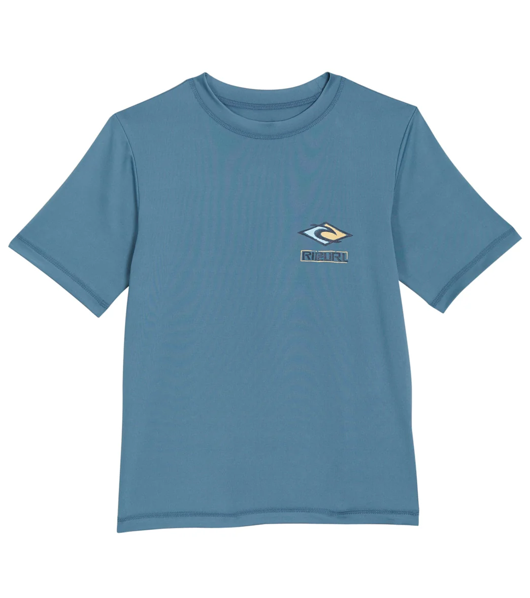 Rip Curl Boys' Tube Head Short Sleeve Rashguard (Big Kid)