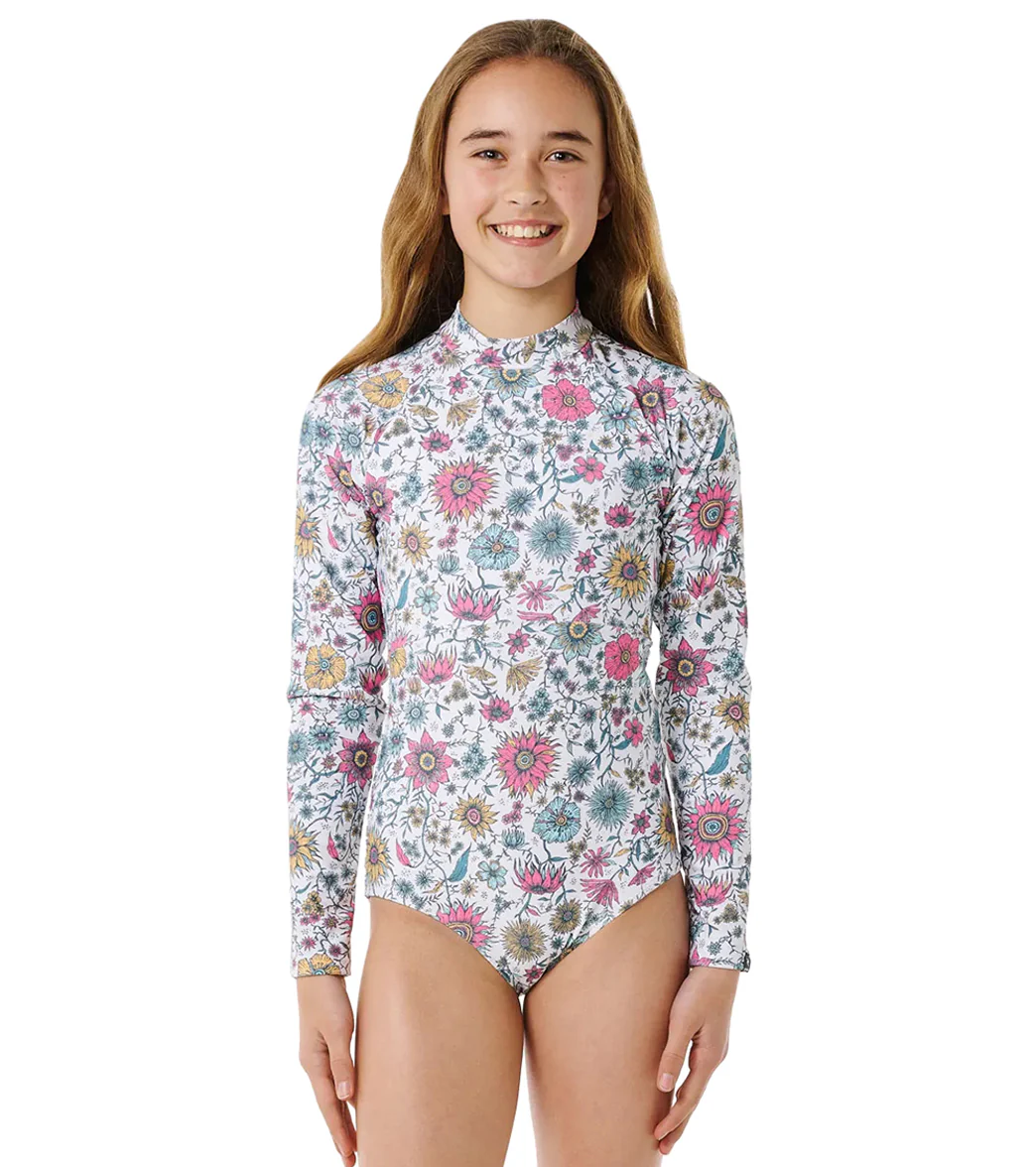 Rip Curl Girls' Floral Heat Long Sleeve One Piece Swimsuit (Big Kid) - Image 8