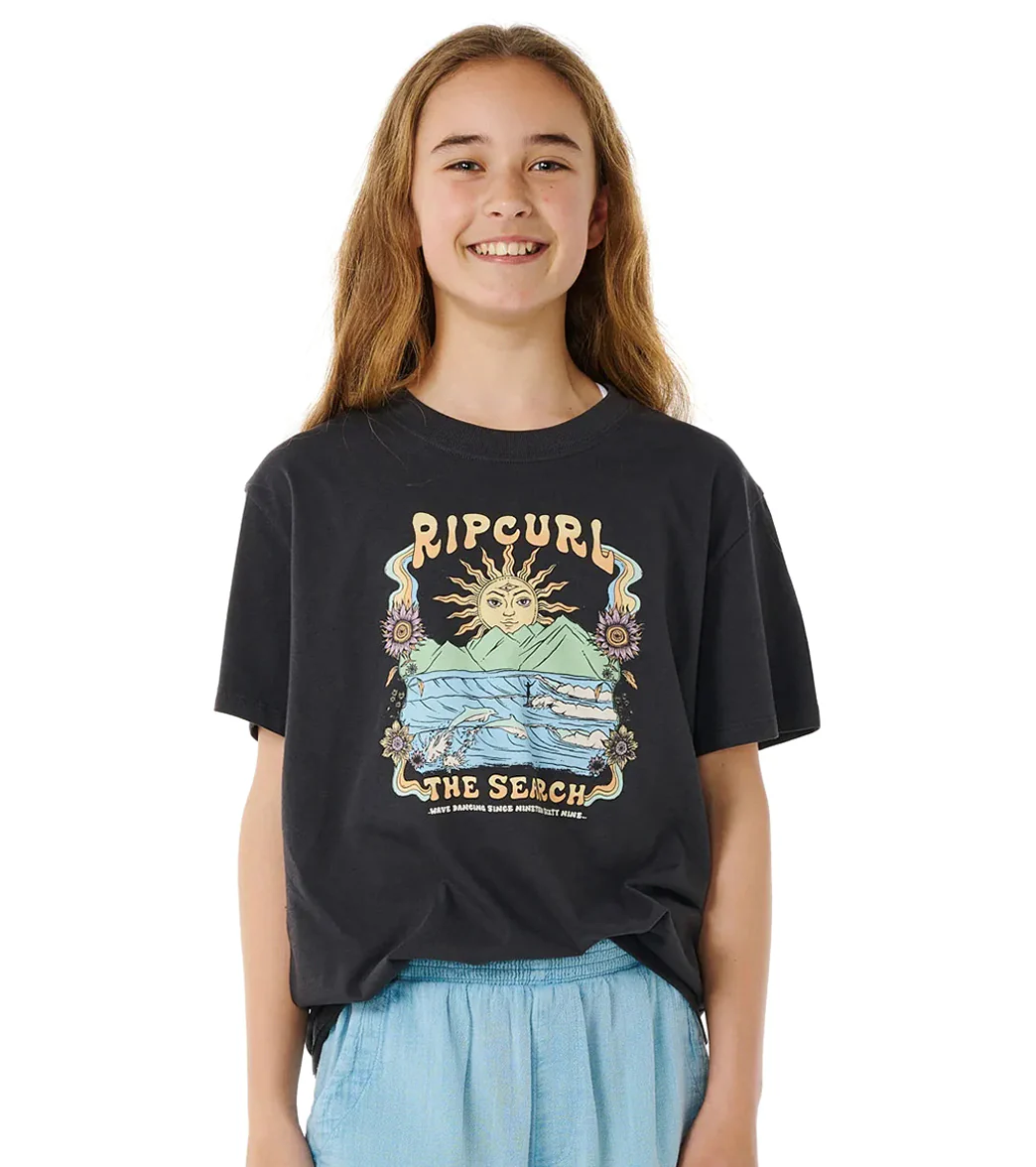 Rip Curl Girls' Hibiscus Heat Art Short Sleeve Tee (Big Kid) - Image 6