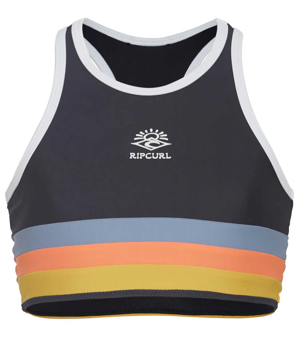 Rip Curl Girls' Melting Waves Crop Bikini Top (Big Kid) - Image 5